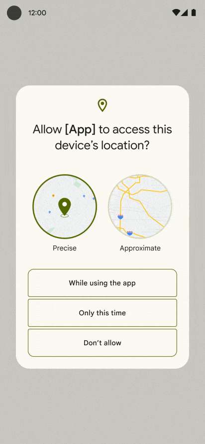 Android 12 Beta: New Design, Features and Availability 5 Approx & Precise Location
