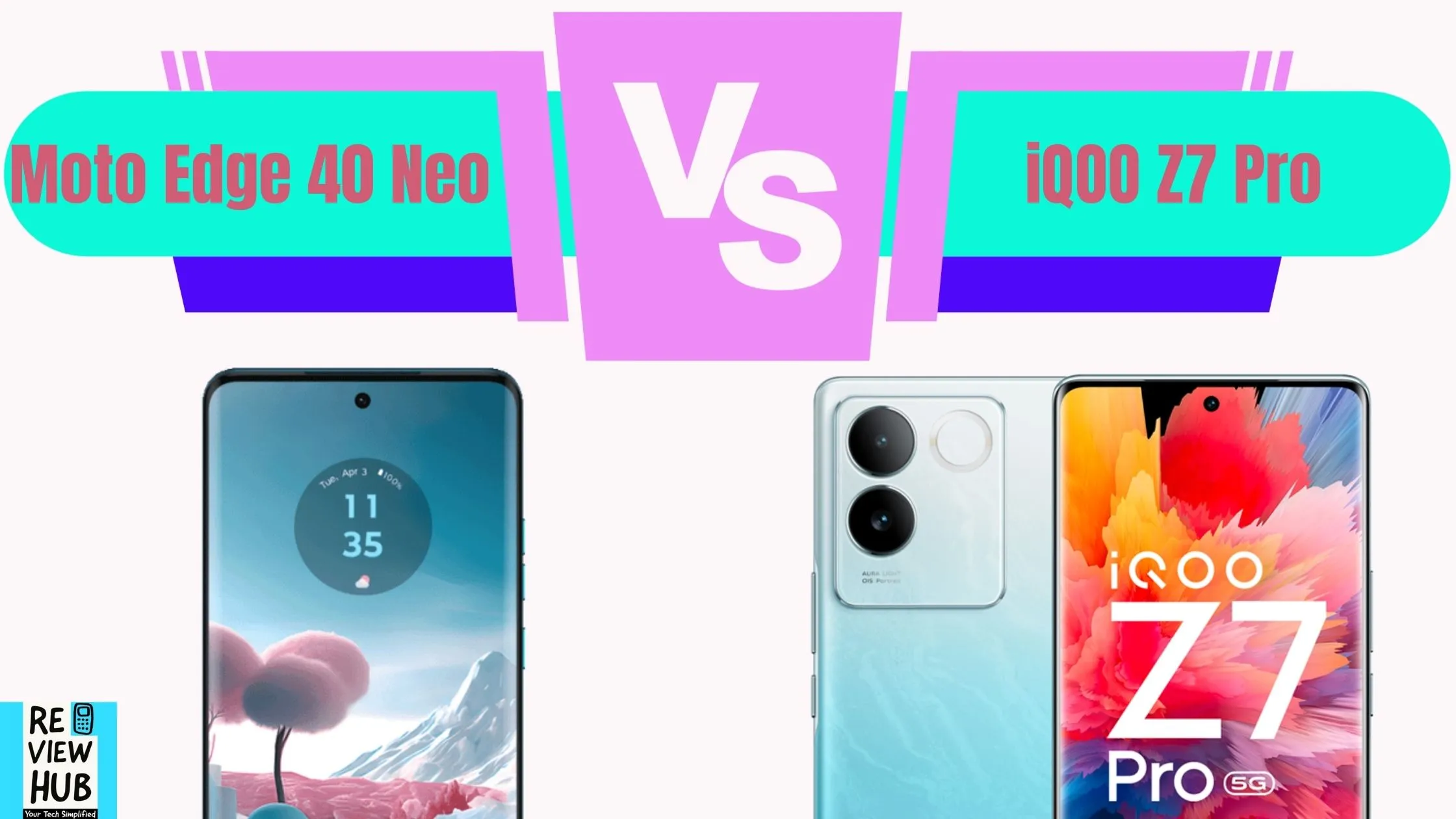 Moto Edge 40 Neo vs iQOO Z7 Pro