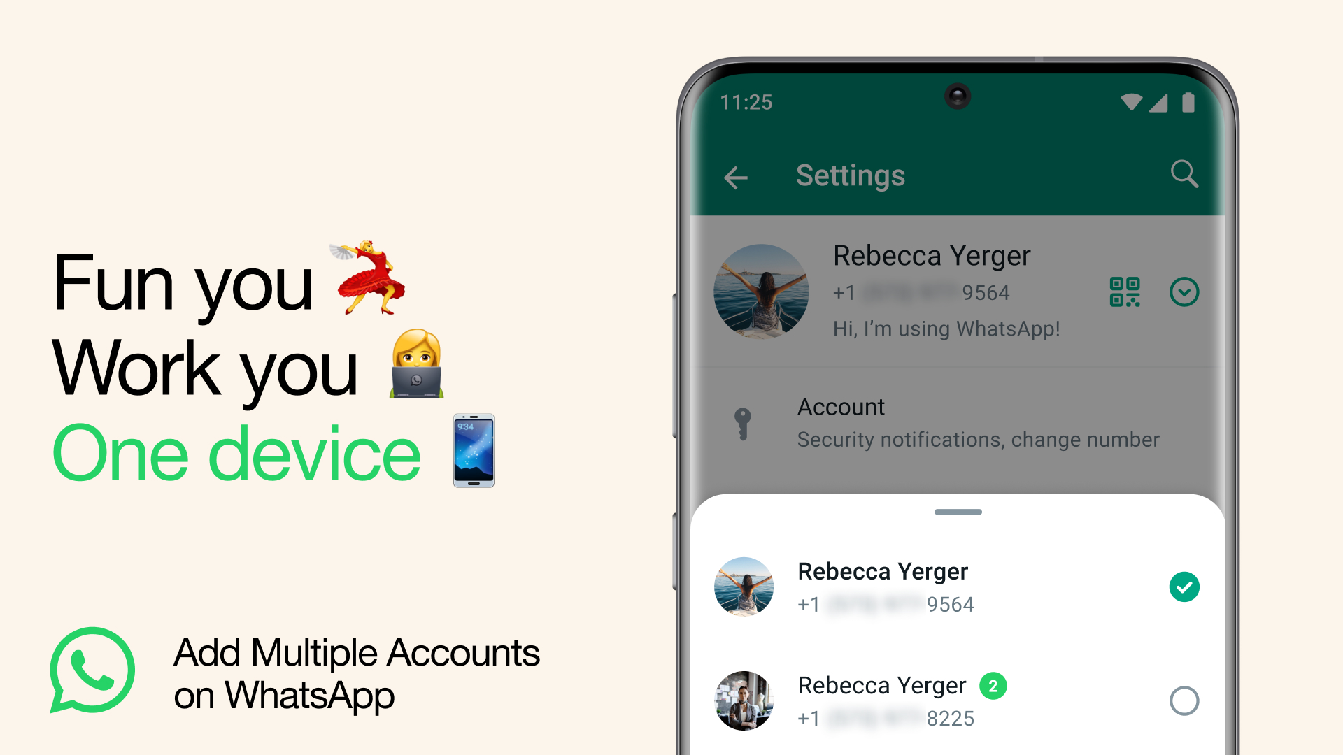 Multiple whatsapp accounts