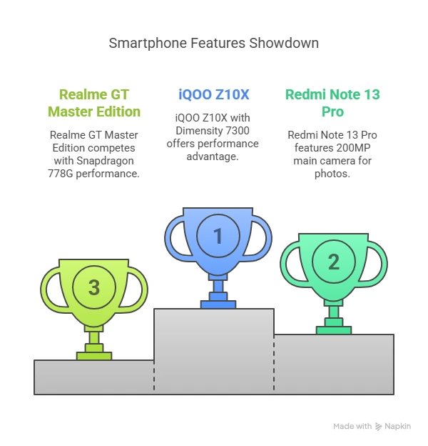 iQOO Z10X Launching Alongside The Z10 on 11th April 4 iQOO Z10X vs Realme GT Master Edition vs Redmi Note 13 Pro